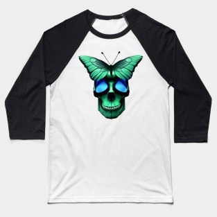 butterfly skull Baseball T-Shirt